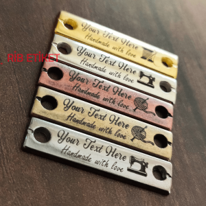 Metal Etiket (3,4x0,8 cm)