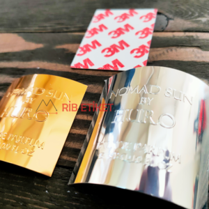 Kabartmalı Metal Şişe Etiketi (Eğimli Yüzey İçin)