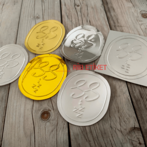 Kabartmalı Şişe Etiketi (Sticker)